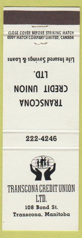 Matchbook Cover - Transcona Credit Union MB