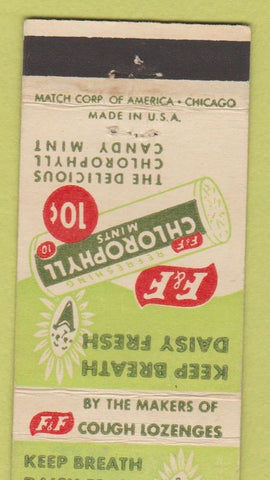 Matchbook Cover - Chlorophyll Mints F and F