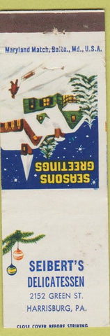 Matchbook Cover - Seibert's Deli Harrisburg PA Christmas