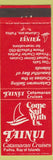 Matchbook Cover - Tainui Catamaran Cruises Paihia Bay of Islands