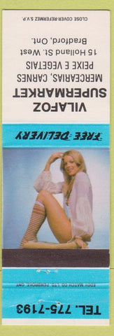 Matchbook Cover - Vilafoz Sxupermarkets Bradford ON pinup
