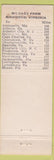 Matchbook Cover - Oriental Restaurant Richmond VA Chinese