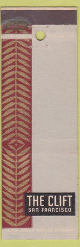 Matchbook Cover - The Clift San Francisco CA