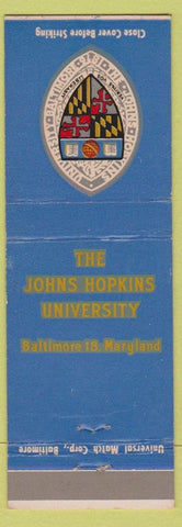 Matchbook Cover - John Hopkins University Baltimore MD