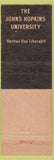 Matchbook Cover - John Hopkins University Baltimore MD