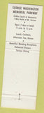 Matchbook Cover - Cedar Knoll Inn Mount Vernon VA