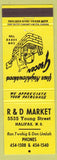 Matchbook Cover - R and D Market Halifax NS yellow