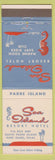 Matchbook Cover - Sea Island Resort Hotel Port Isabel TX seahorse