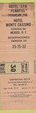 Matchbook Cover - Taxco Mexico Hotel De La Borda WORN