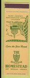 Matchbook Cover - Homestead Hot Springs VA