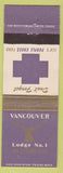 Matchbook Cover - Elks Lodge Vancouver BC