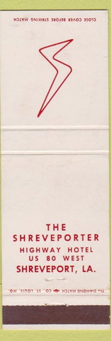 Matchbook Cover - Shreveporter Hotel Shreveport LA WEAR