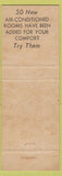Matchbook Cover - Hotel Frederic New Iberia LA