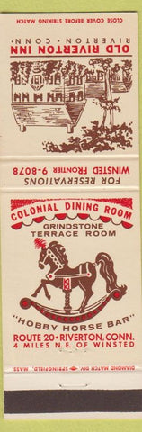 Matchbook Cover - Old Riverton Inn Riverton KY Hobby Horse Bar