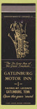 Matchbook Cover - Gatlinburg Motor Inn TN