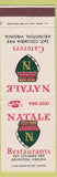Matchbook Cover - Natale Restaurant Catering Arlington VA