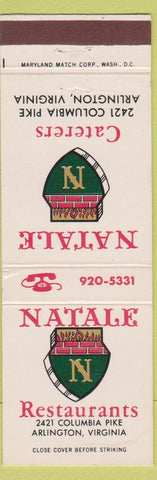 Matchbook Cover - Natale Restaurant Catering Arlington VA