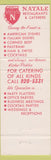Matchbook Cover - Natale Restaurant Catering Arlington VA
