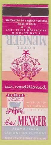 Matchbook Cover - Hotel Menger San Antonio TX