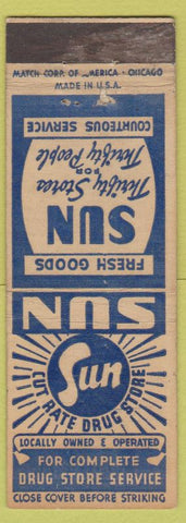 Matchbook Cover - Sun Cut Rate Drugs