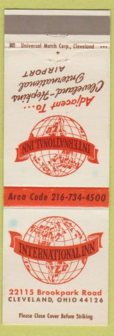 Matchbook Cover - International Inn Cleveland OH