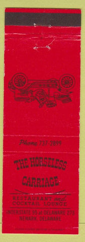 Matchbook Cover - Horseless Carriage Restaurant Newark DE