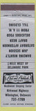 Matchbook Cover - Post and Paddock Tavern Wilmington DE