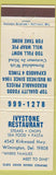 Matchbook Cover - Ivystone Restaurant Wilmington DE