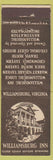 Matchbook Cover - Williamsburg Inn VA