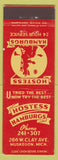 Matchbook Cover - Hostess Hamburgers Muskegon MI girlie