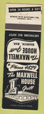 Matchbook Cover - Maxwell House Grill Brandon MB