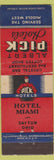 Matchbook Cover - Albert Pick Hotels Hotel Miami Dayton OH
