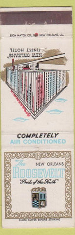 Matchbook Cover - Roosevelt Hotel New Orleans LA white