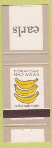 Matchbook Cover - Earls Bananas Canada