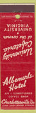 Matchbook Cover - Albemarle Hotel Charlottesville VA