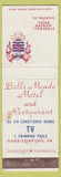 Matchbook Cover - Peaks of Otter Lodge Blue Ridge Parkway VA Bedford