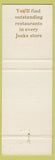Matchbook Cover - Joske's Department Stores Houston TX yellow
