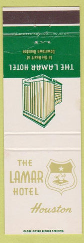 Matchbook Cover - Lamar Hotel Houston TX