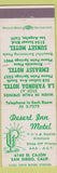 Matchbook Cover - Desert Inn Motel San Diego CA cactus