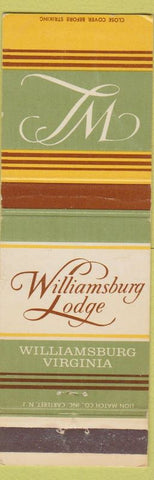 Matchbook Cover - Williamsburg Lodge VA