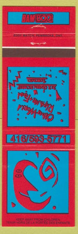 Matchbook Cover - Bam Boo Restaurant Toronto ON red blue