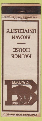 Matchbook Cover - Brown University Faunce House Providence RI WEAR