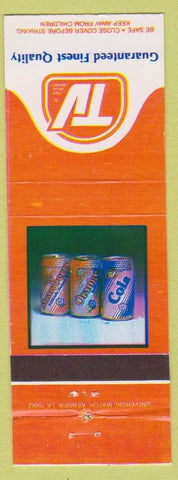 Matchbook Cover - TV True Value Foods Soda Cola Orange Strawberry