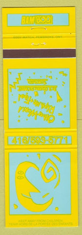 Matchbook Cover - Bam Boo Restaurant Toronto ON yellow blue