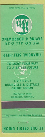 Matchbook Cover - Dunnville District Credit Union ON