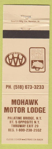 Matchbook Cover - Mohawk Motor Lodge Palatine Bridge NY WEAR