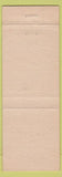 Matchbook Cover - Orvin Court Columbia Charleston Greenville SC Charlotte NC #1