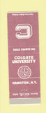 Matchbook Cover - Colgate University Hamilton NY