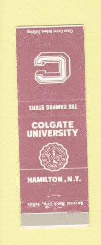 Matchbook Cover - Colgate University Hamilton NY