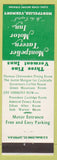 Matchbook Cover - Montpelier Tavern Motor Inn VT